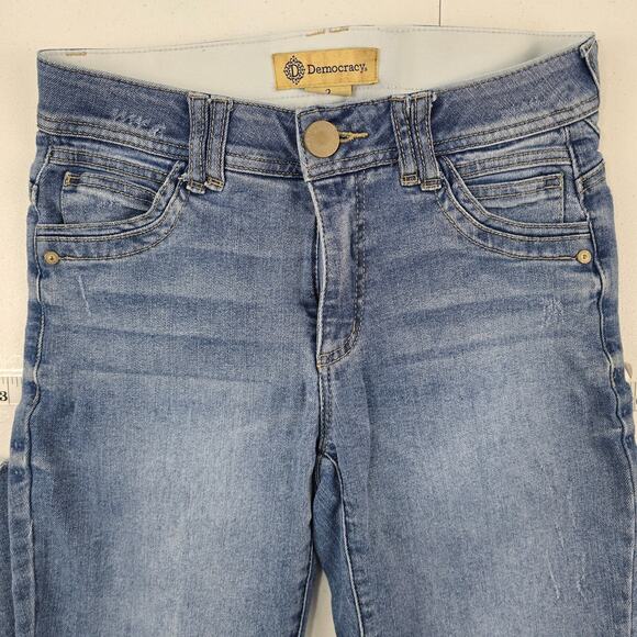 Democracy ab technology‎ size 2 straight denim jeans light 5396 blue - Picture 2 of 14